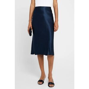 Vince Navy Midi Skirt